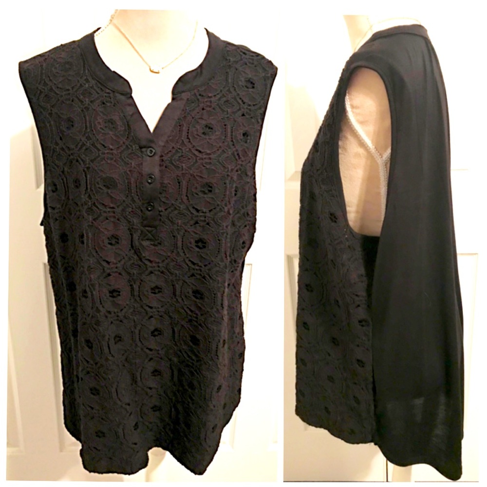 NWT Shanon Ford New York, Laced Sleeveless Top